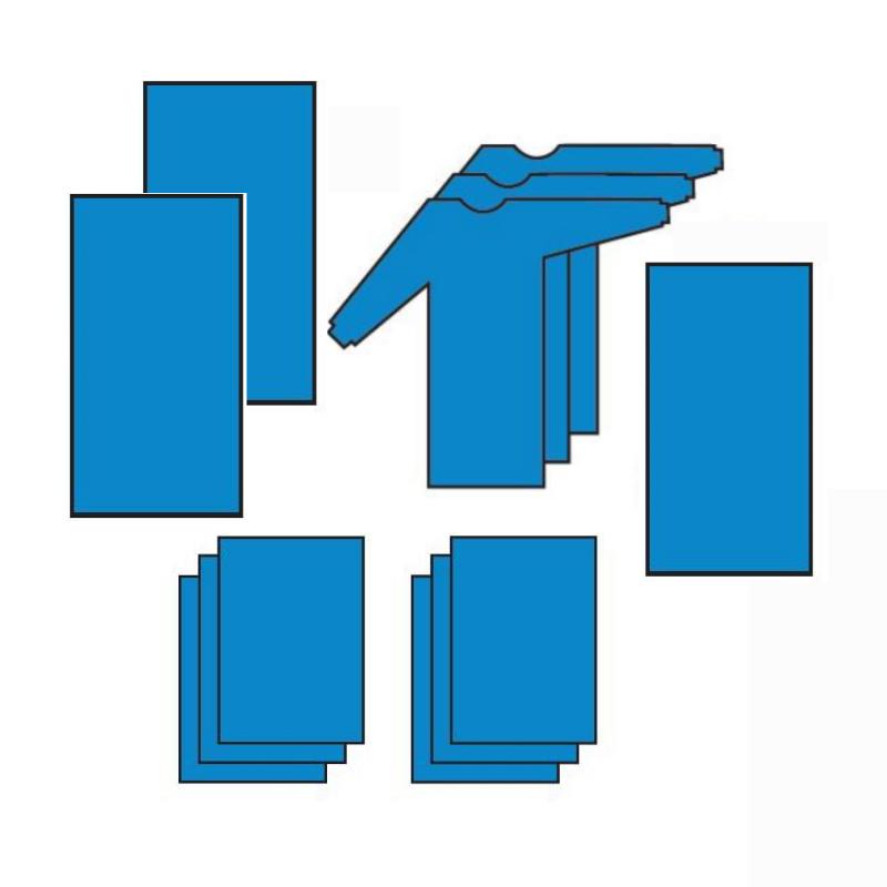 Комплект одягу та покриттів для операцій на паховій грижі №1, стерильний, одноразового використання ,ТМ «АХІЛЛ»